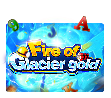 Fire of glacier gold